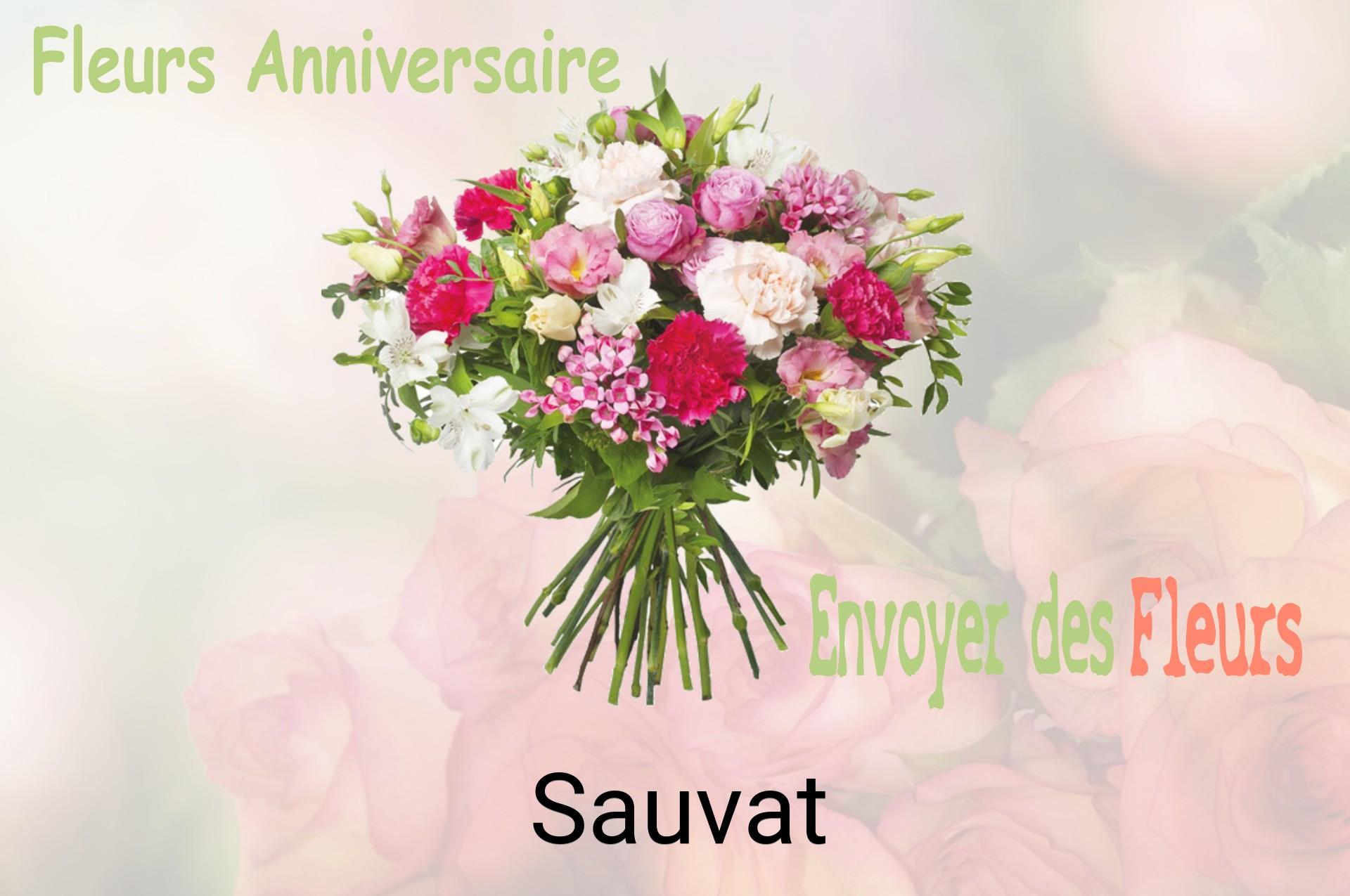 Bouquet de fleurs d’anniversaire livré à Sauvat